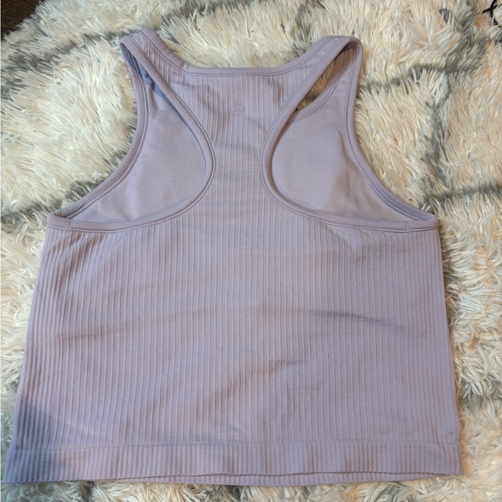 Lululemon Lavender Ribbed Tank Top